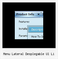 Menu Lateral Desplegable Ul Li Slide Dhtml
