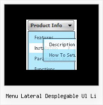 Menu Lateral Desplegable Ul Li Menu Gratis Con Javascript