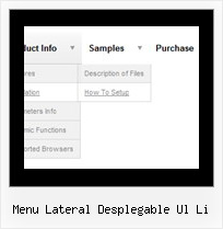Menu Lateral Desplegable Ul Li Menubars Javascript