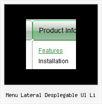 Menu Lateral Desplegable Ul Li Dynamic Menu On Mouseover