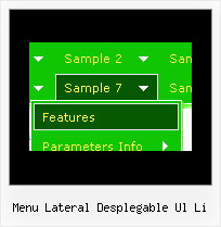 Menu Lateral Desplegable Ul Li Simple Dhtml Menu