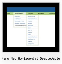 Menu Mac Horizopntal Desplegable Horizontal Css Popup Menu
