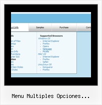 Menu Multiples Opciones Desplegable Html Menu Horizontal Dynamique