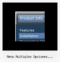 Menu Multiples Opciones Desplegable Html Menu Navigation Example
