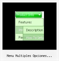 Menu Multiples Opciones Desplegable Html Javascript Cascading Menu Frames
