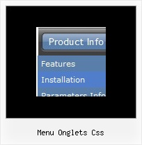 Menu Onglets Css Javascript Create Tab Example