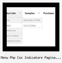 Menu Php Css Indicatore Pagina Visitata Dhtml Slide Menue