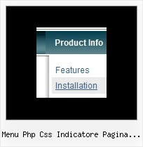 Menu Php Css Indicatore Pagina Visitata Scrolling Menu Dhtml