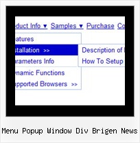 Menu Popup Window Div Brigen News Web Navigation
