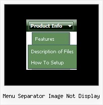 Menu Separator Image Not Display Expand Menu In Javascript