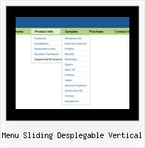 Menu Sliding Desplegable Vertical Javascript Sliding