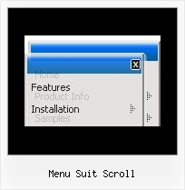 Menu Suit Scroll Java Script Horizontal Navigation