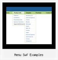 Menu Swf Examples Horizontal Sub Dhtml