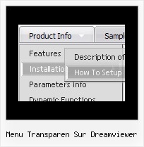 Menu Transparen Sur Dreamviewer Menus Javascript Mouseover