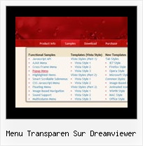 Menu Transparen Sur Dreamviewer Horizontal Css Menus