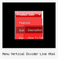 Menu Vertical Divider Line Html Menu Css Example