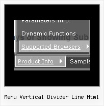 Menu Vertical Divider Line Html Sliding Menu Javascript