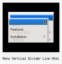 Menu Vertical Divider Line Html Source Code Popup Menu