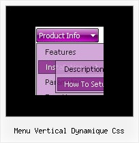 Menu Vertical Dynamique Css Dhtml Expand Submenu