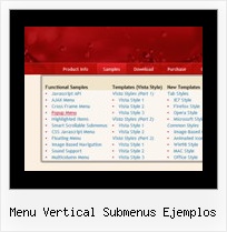 Menu Vertical Submenus Ejemplos Navigation Bars In Java Script