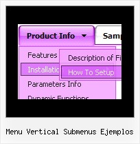 Menu Vertical Submenus Ejemplos Javascript Drop Down Menu Styles