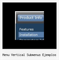 Menu Vertical Submenus Ejemplos Simple Java Script Menubar Example
