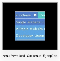 Menu Vertical Submenus Ejemplos Sample Menu Template