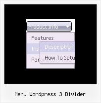 Menu Wordpress 3 Divider Hide Menu In Javascript