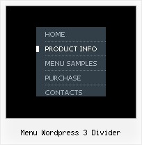 Menu Wordpress 3 Divider Dhtml Sub Menu