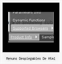Menuns Desplegables De Html Sample Javascript Style Sample Simple