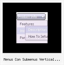 Menus Con Submenus Vertical Gratis Html Menu Bar Scripts Navigation