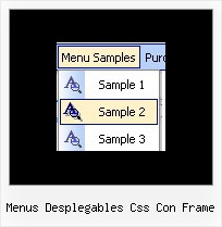 Menus Desplegables Css Con Frame Web Design Navigation Examples