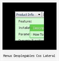 Menus Desplegables Css Lateral Drop Down Menu On Mouseover