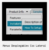 Menus Desplegables Css Lateral Javascript Dhtml Menus