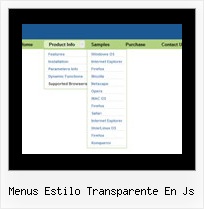Menus Estilo Transparente En Js Javascript Side Navigation Menu