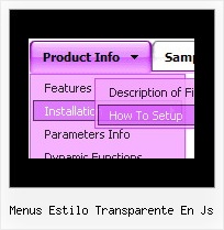 Menus Estilo Transparente En Js Javascript Expanding Navigation Menu Example