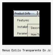 Menus Estilo Transparente En Js Javascript Web Menu
