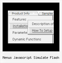 Menus Javascript Simulate Flash Drop Down Menu Design