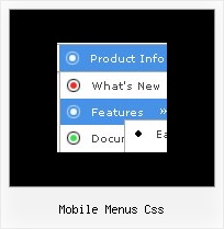 Mobile Menus Css Dynamic Menu Html
