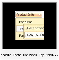 Moodle Theme Aardvark Top Menu Issues Popup Menu