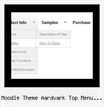 Moodle Theme Aardvark Top Menu Issues Javascript Menu List