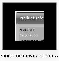 Moodle Theme Aardvark Top Menu Issues Example Design Menu Items