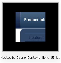 Mootools Ipone Context Menu Ul Li Menu Frame Html Example