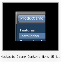Mootools Ipone Context Menu Ul Li Horizontal Jump Menu