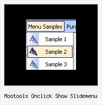 Mootools Onclick Show Slidemenu Css Position Navigation Bar