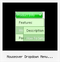 Mouseover Dropdown Menu Horizontal Mit Html Javascript Menu Scrolling