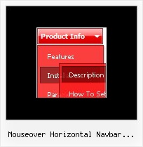 Mouseover Horizontal Navbar Example Dynamic Javascript Array Drop Down