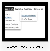 Mouseover Popup Menu Ie6 Javascript Javascript Sliding Menus