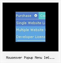 Mouseover Popup Menu Ie6 Javascript Html Mouseover