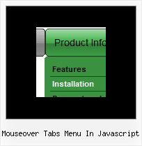Mouseover Tabs Menu In Javascript Sample Simple Horizontal Menu Html